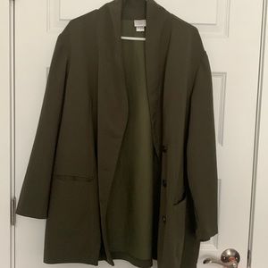 Green Overcoat Blazer